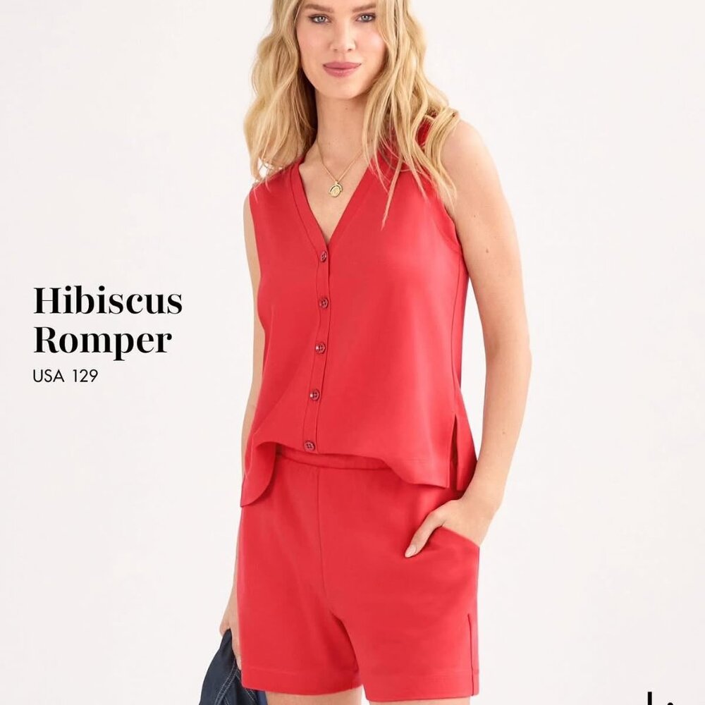 Cabi Hibiscus Romper